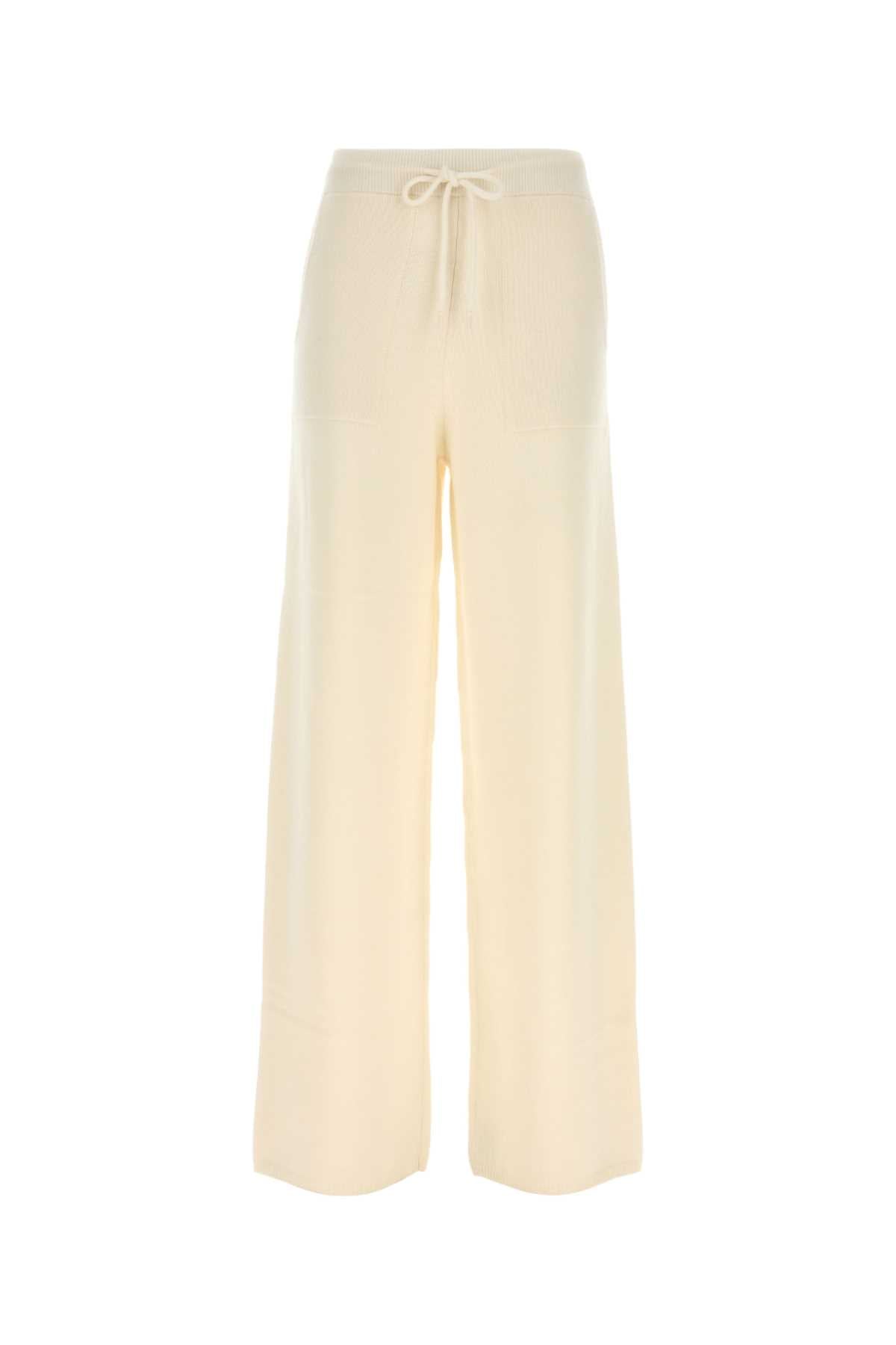 Max Mara Women Cream Cashmere Fiabe Pant MAX MARA