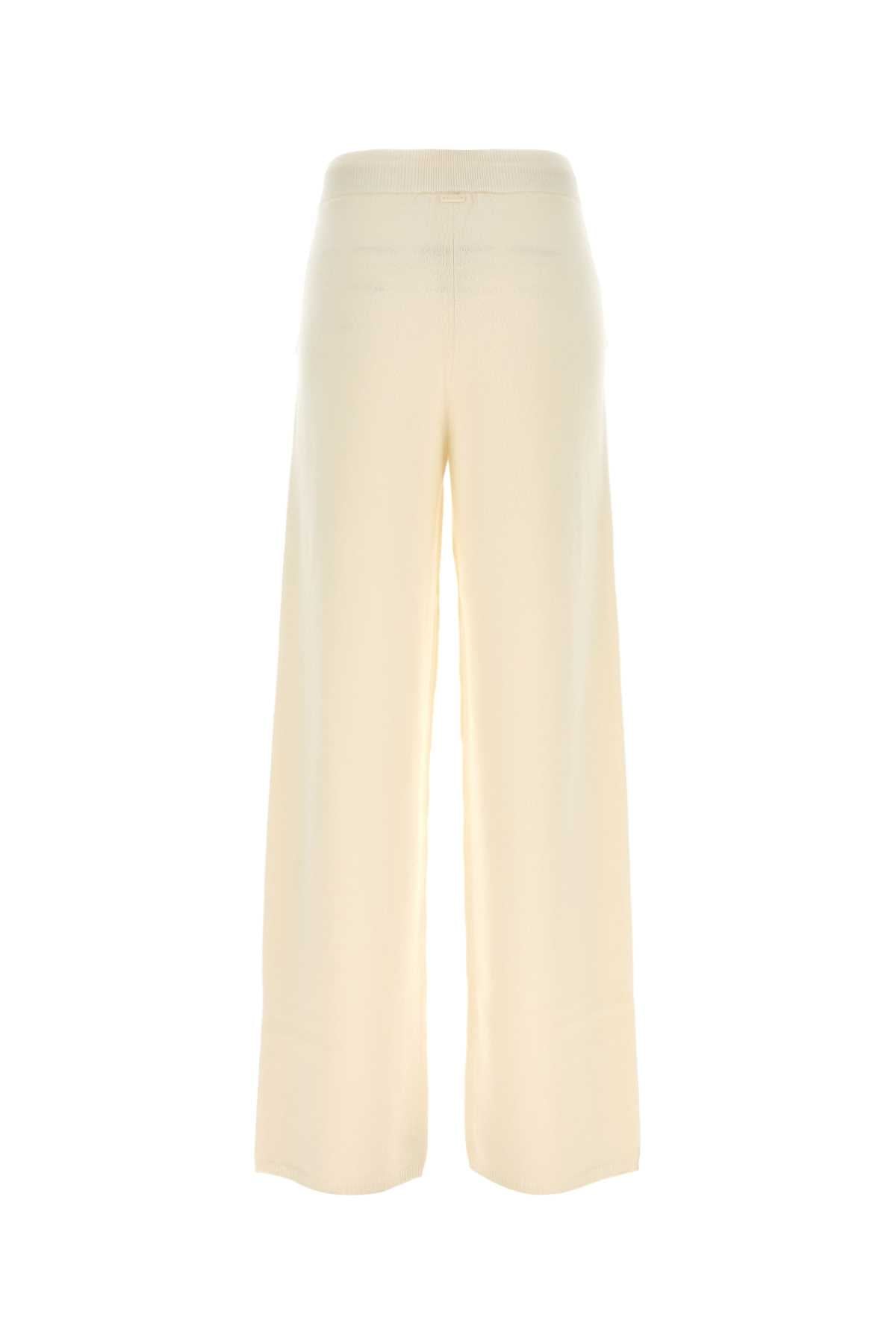 Max Mara Women Cream Cashmere Fiabe Pant MAX MARA
