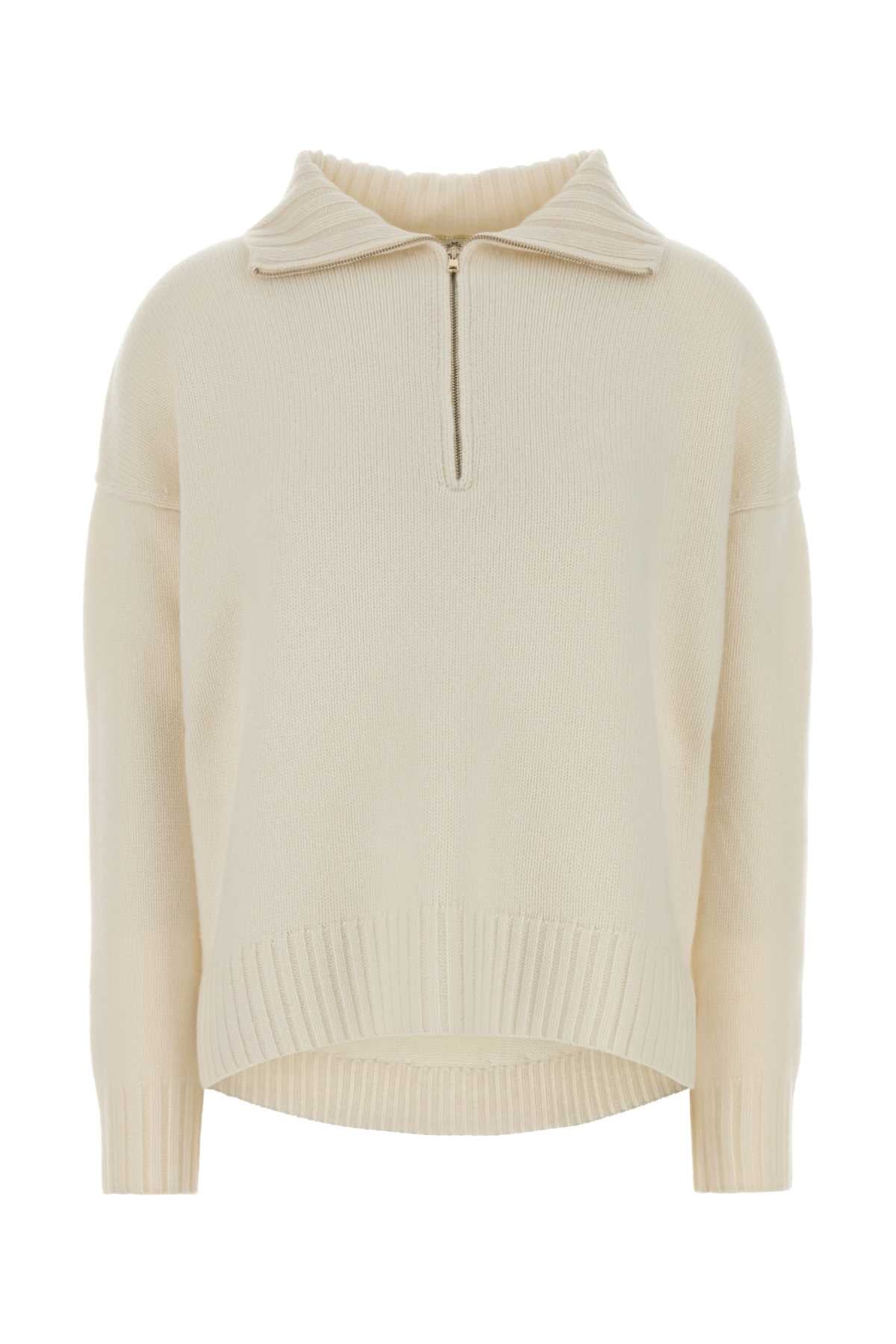 Max Mara Women Ivory Cashmere Oversize Crasso Sweater MAX MARA