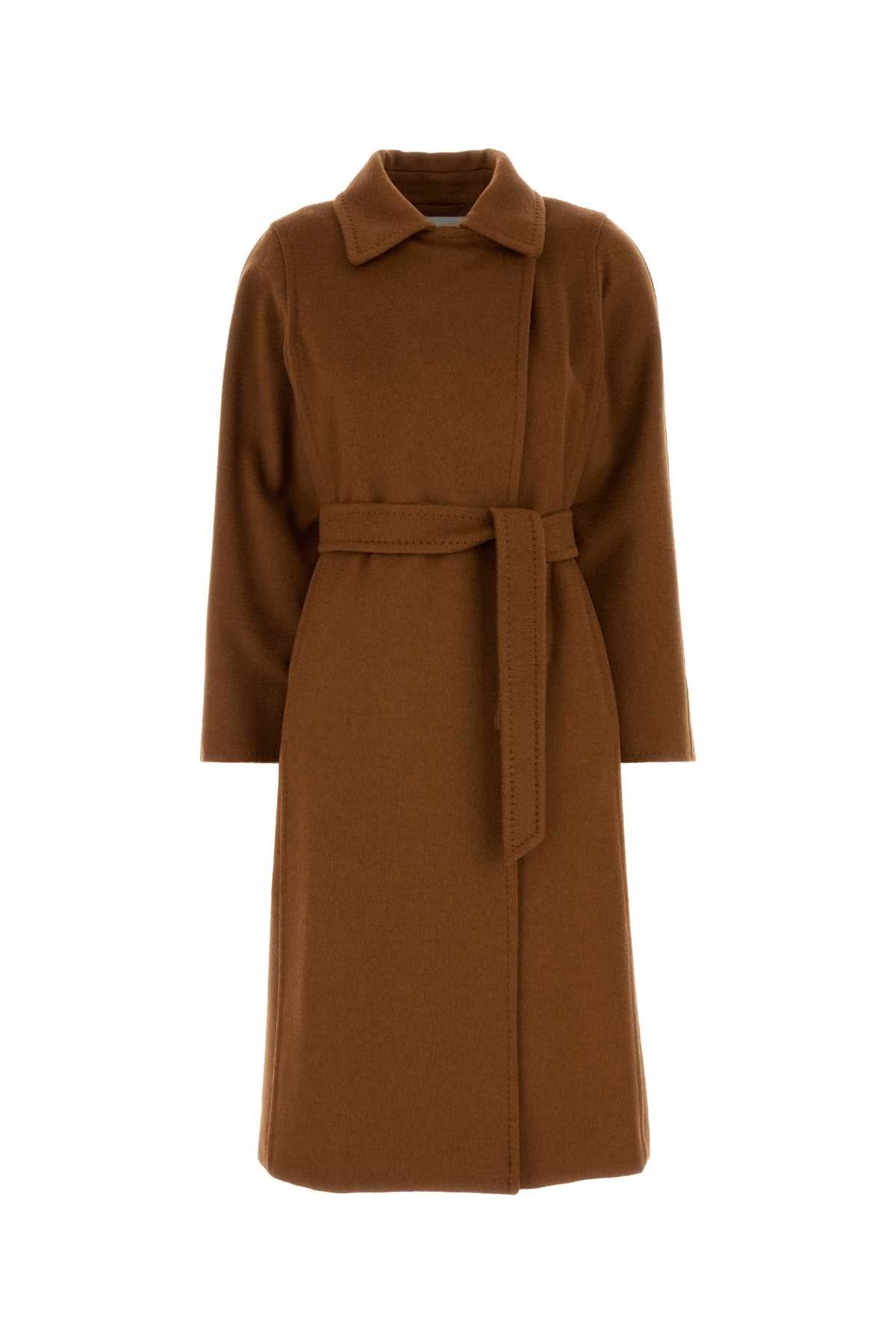 Max Mara Women Caramel Camel Manuela Coat MAX MARA