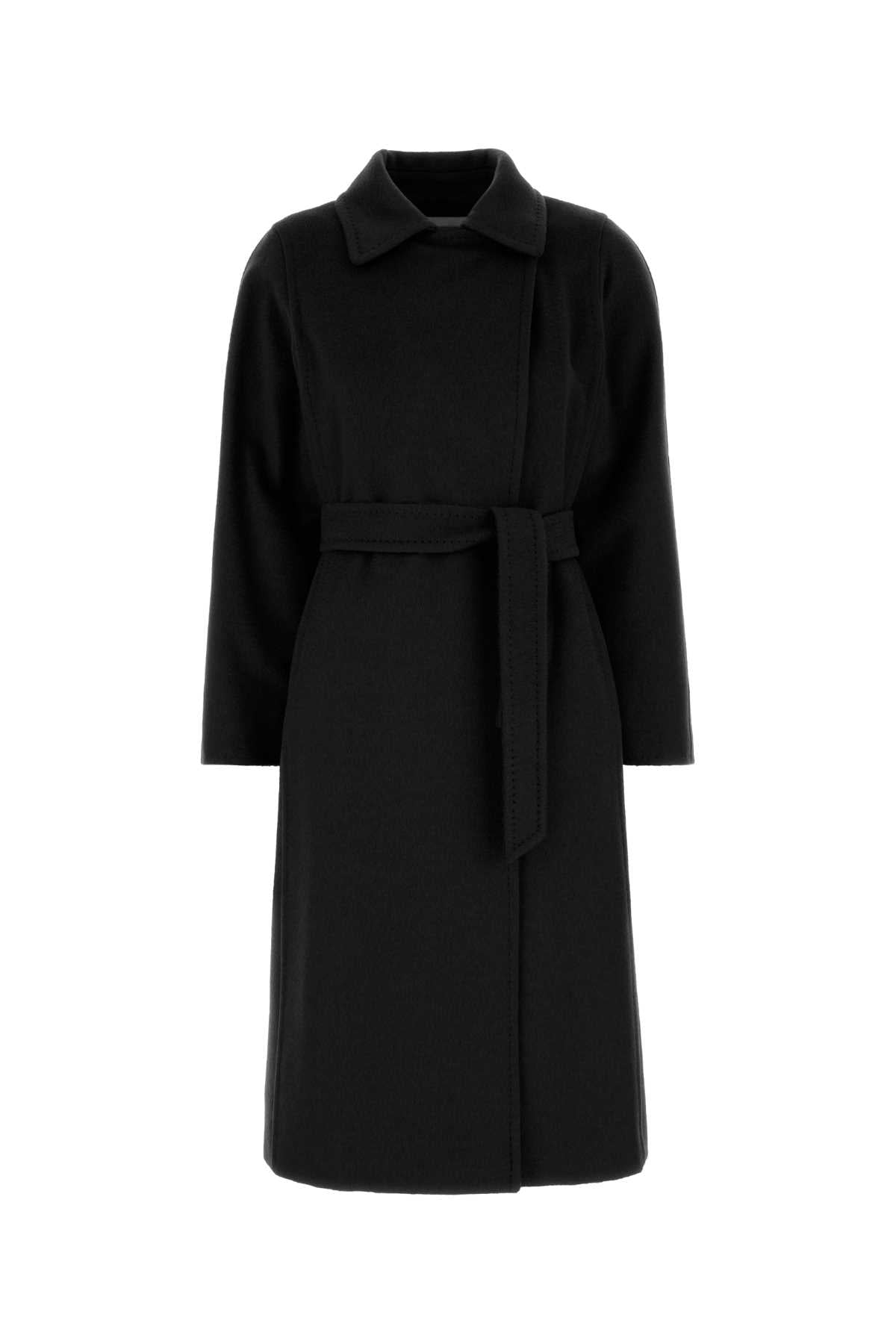 Max Mara Women Black Camel Manuela Coat MAX MARA