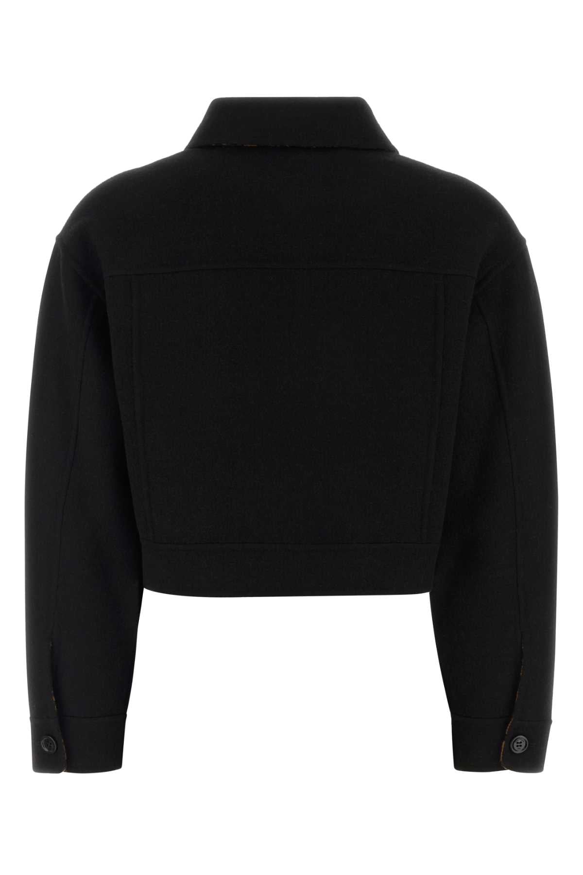 Max Mara Women Black Wool Blend Utopia Reversible Jacket MAX MARA