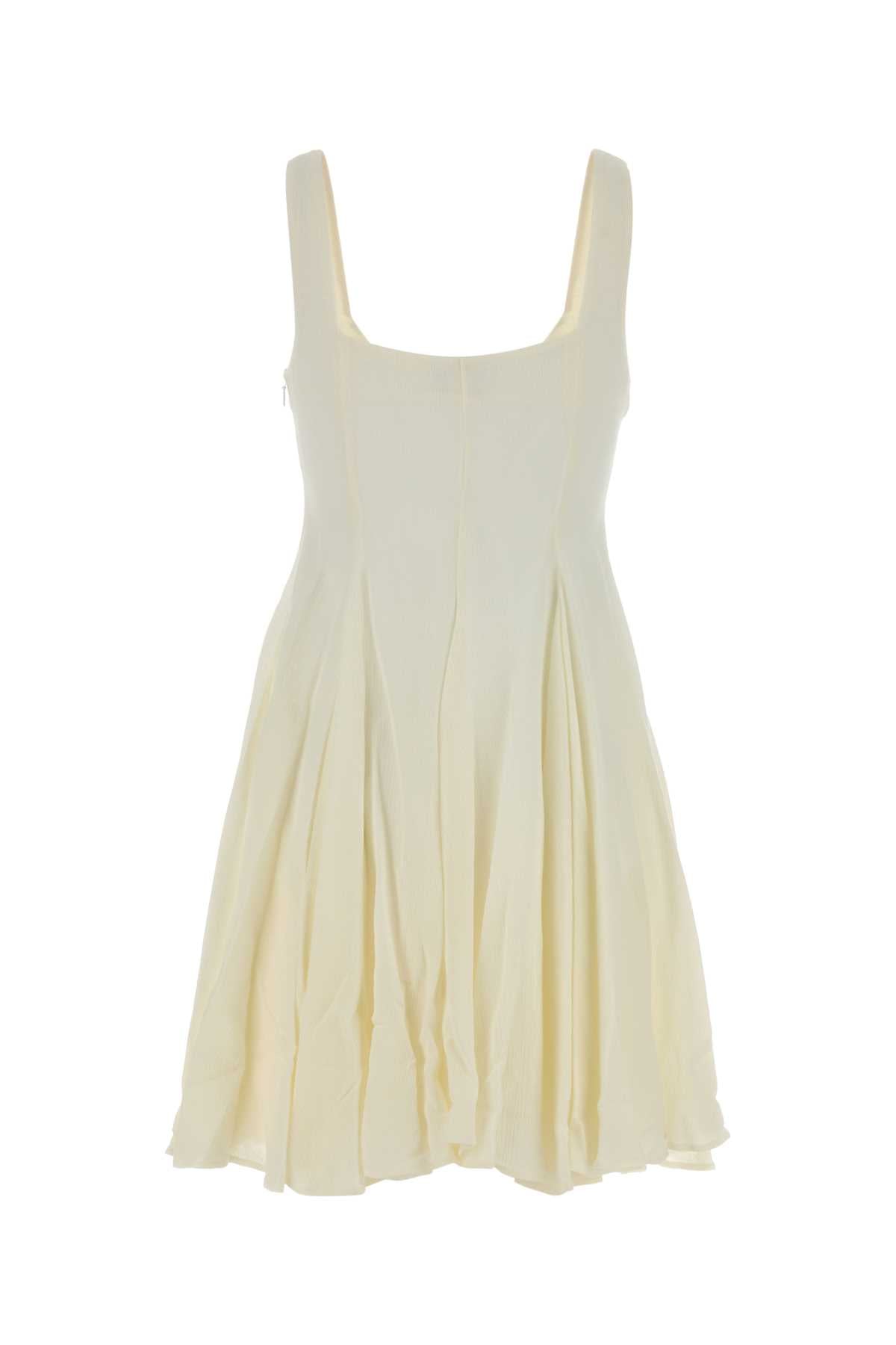 Jw Anderson Women Ivory Crepe Mini Dress J.W. ANDERSON