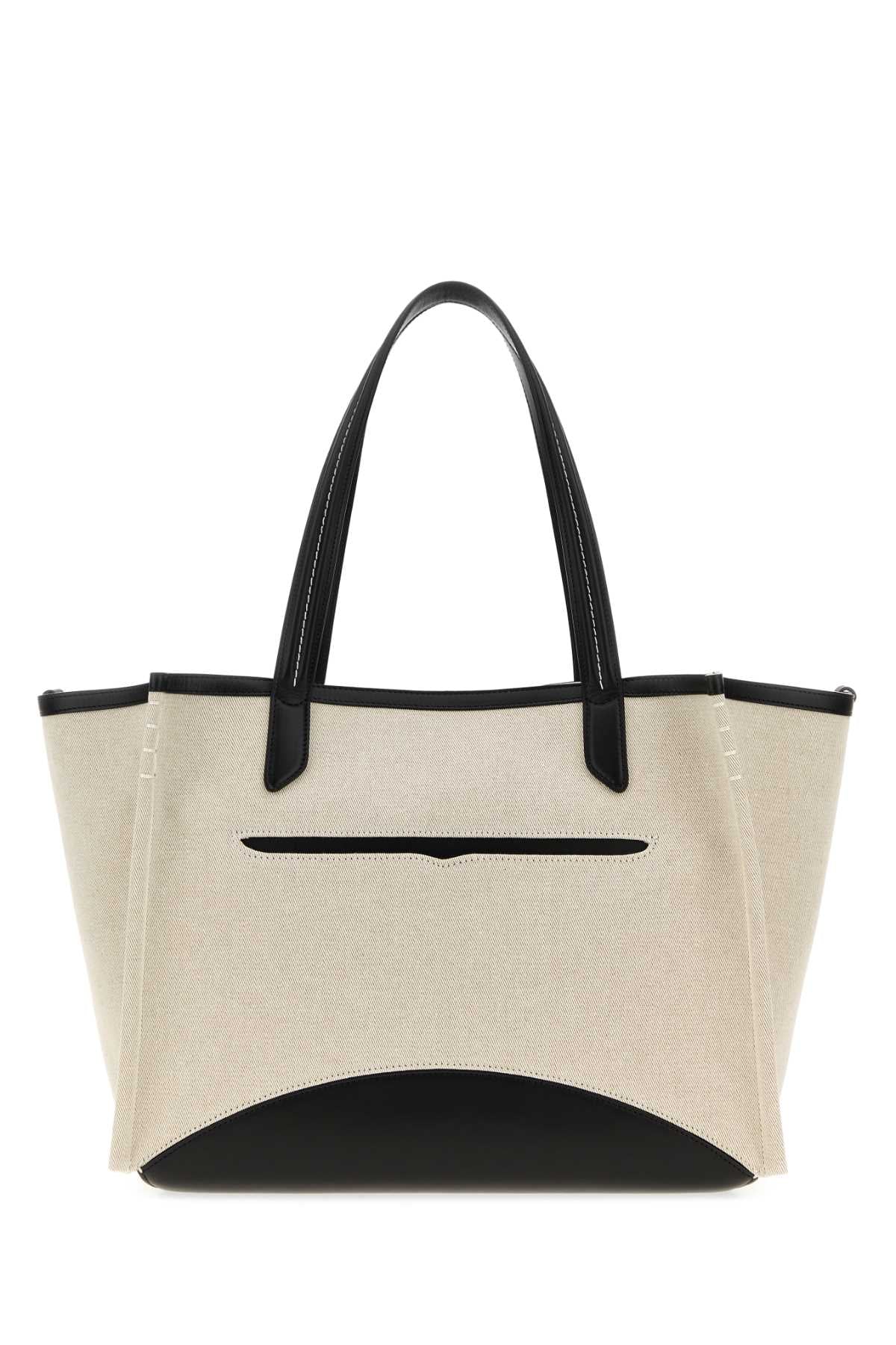 Jw Anderson Women Sand Canvas Loafers Shopping Bag J.W. ANDERSON