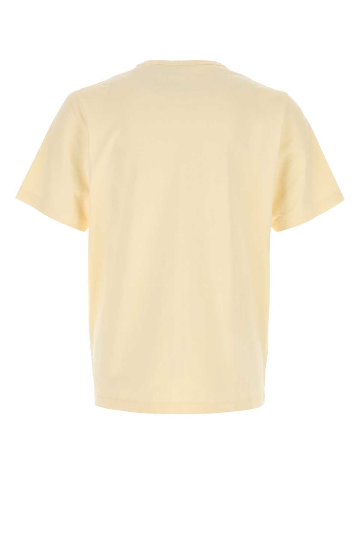 Jw Anderson Men Cream Cotton T-Shirt J.W. ANDERSON
