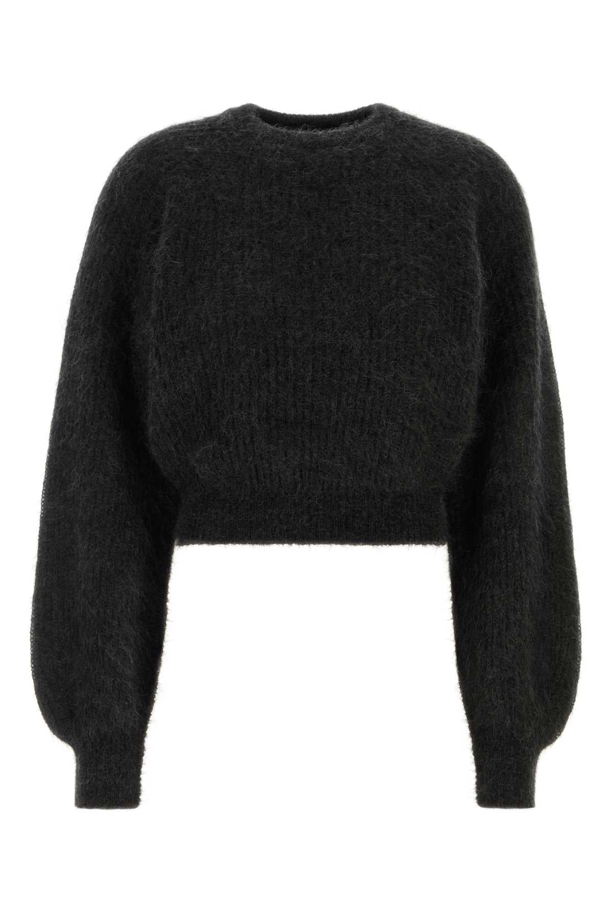Max Mara Women Black Mohair Blend Eliche Sweater MAX MARA