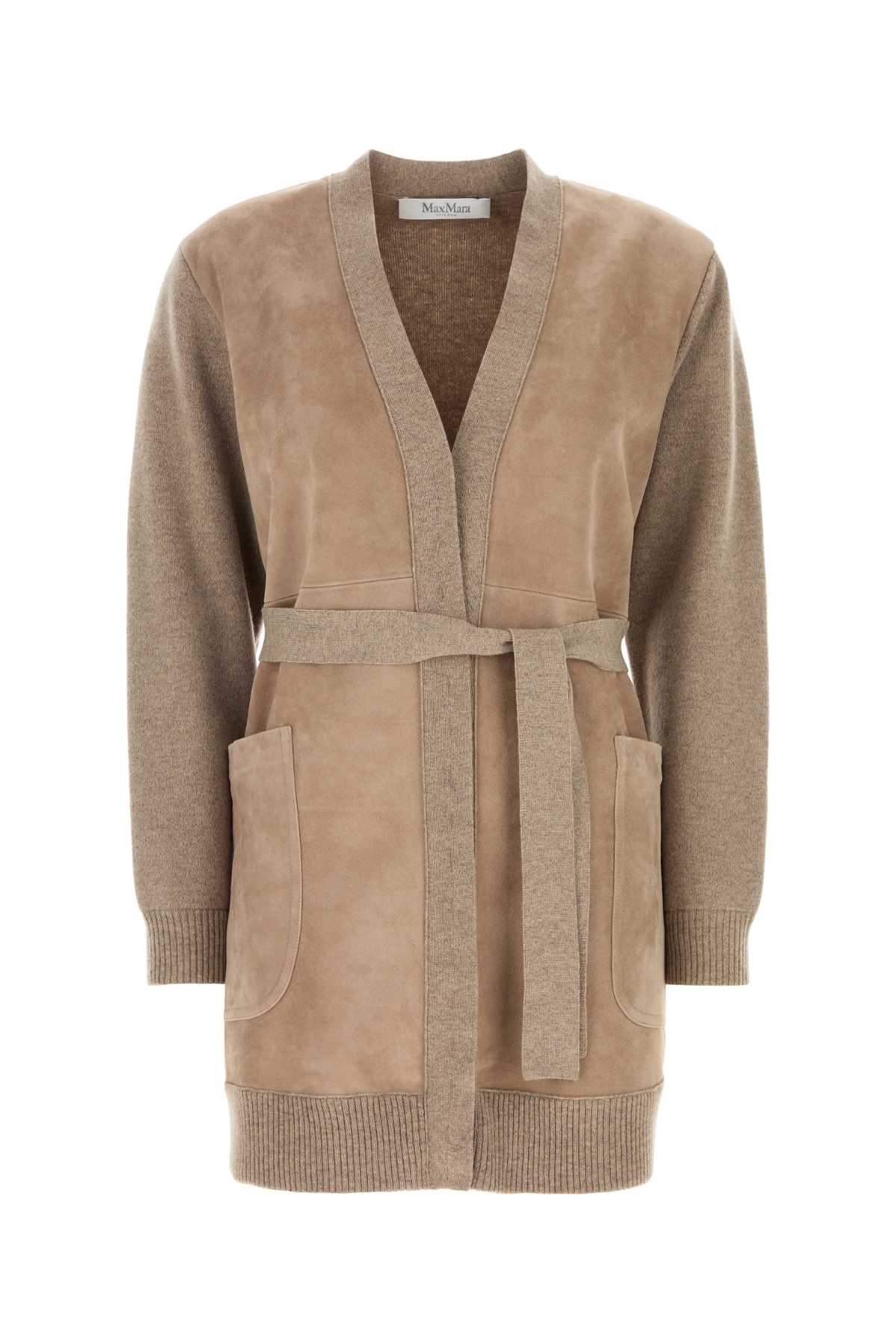 Max Mara Women Beige Wool Blend Oliveto Cardigan MAX MARA