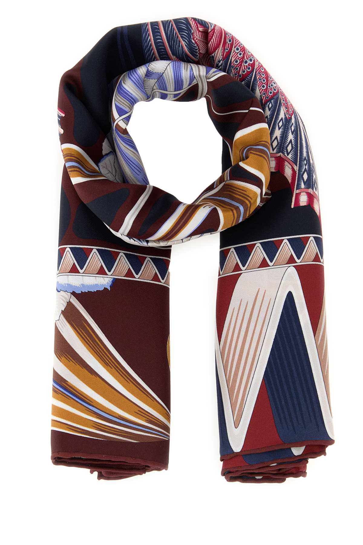 Salvatore Ferragamo Women Printed Silk Foulard FERRAGAMO