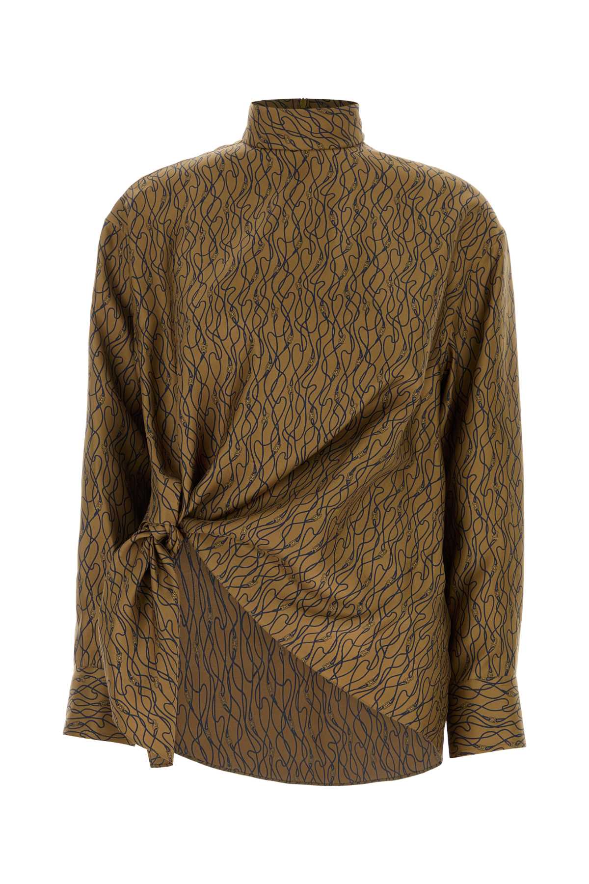 Salvatore Ferragamo Women Printed Silk Blouse FERRAGAMO