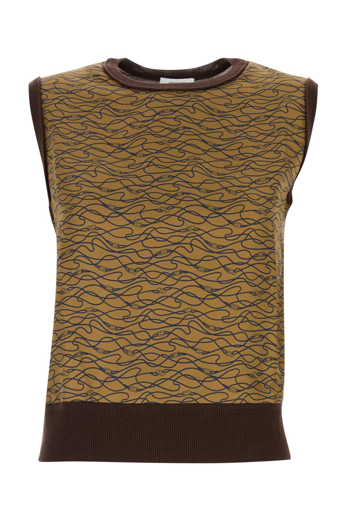 Salvatore Ferragamo Women Printed Silk And Wool Vest FERRAGAMO