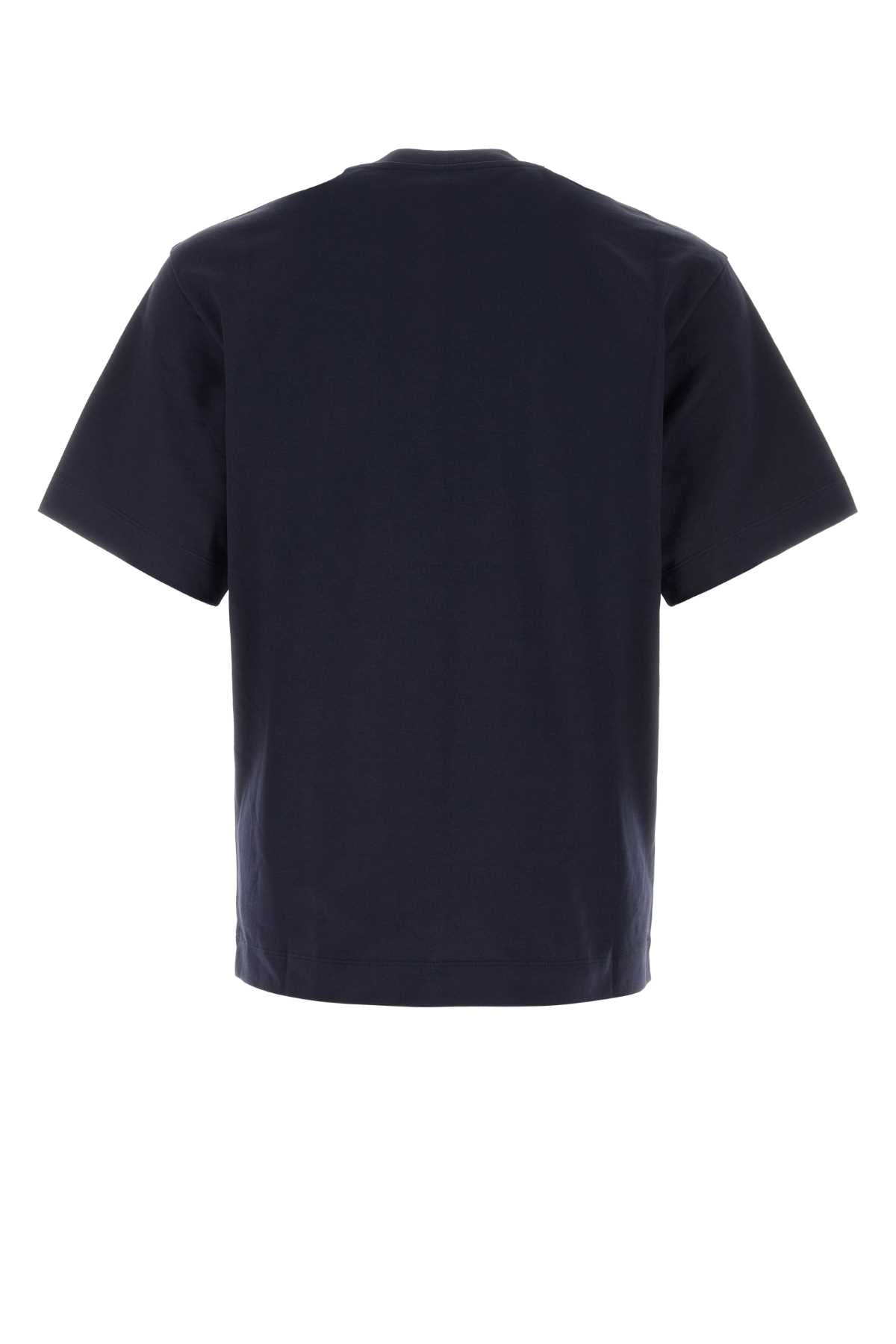 Salvatore Ferragamo Men Navy Blue Cotton T-Shirt FERRAGAMO