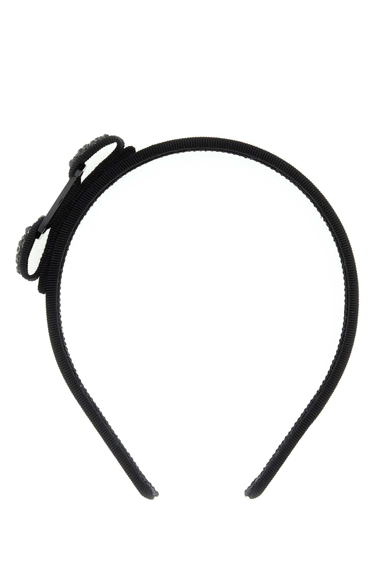 Salvatore Ferragamo Women Black Fabric Hairband FERRAGAMO
