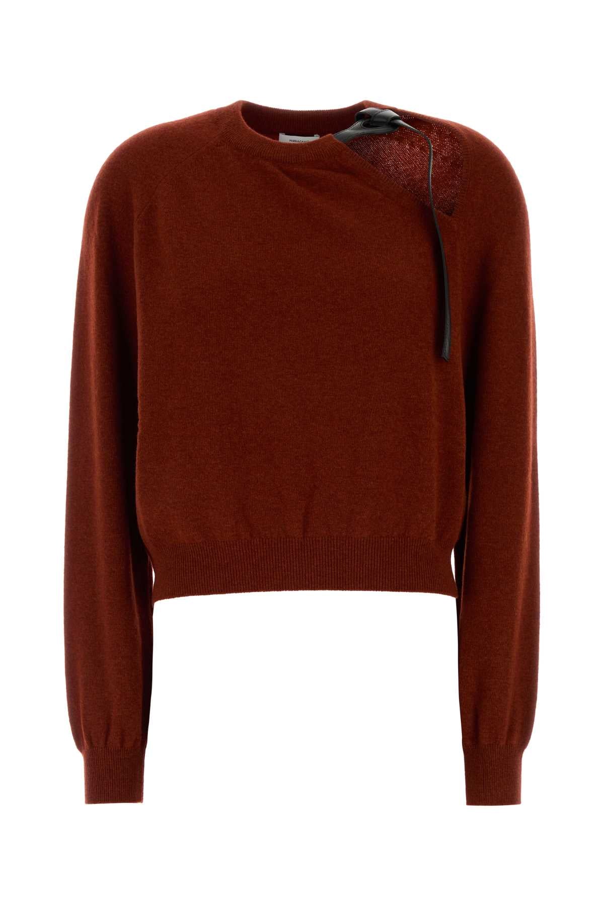 Salvatore Ferragamo Women Brick Wool Blend Sweater FERRAGAMO