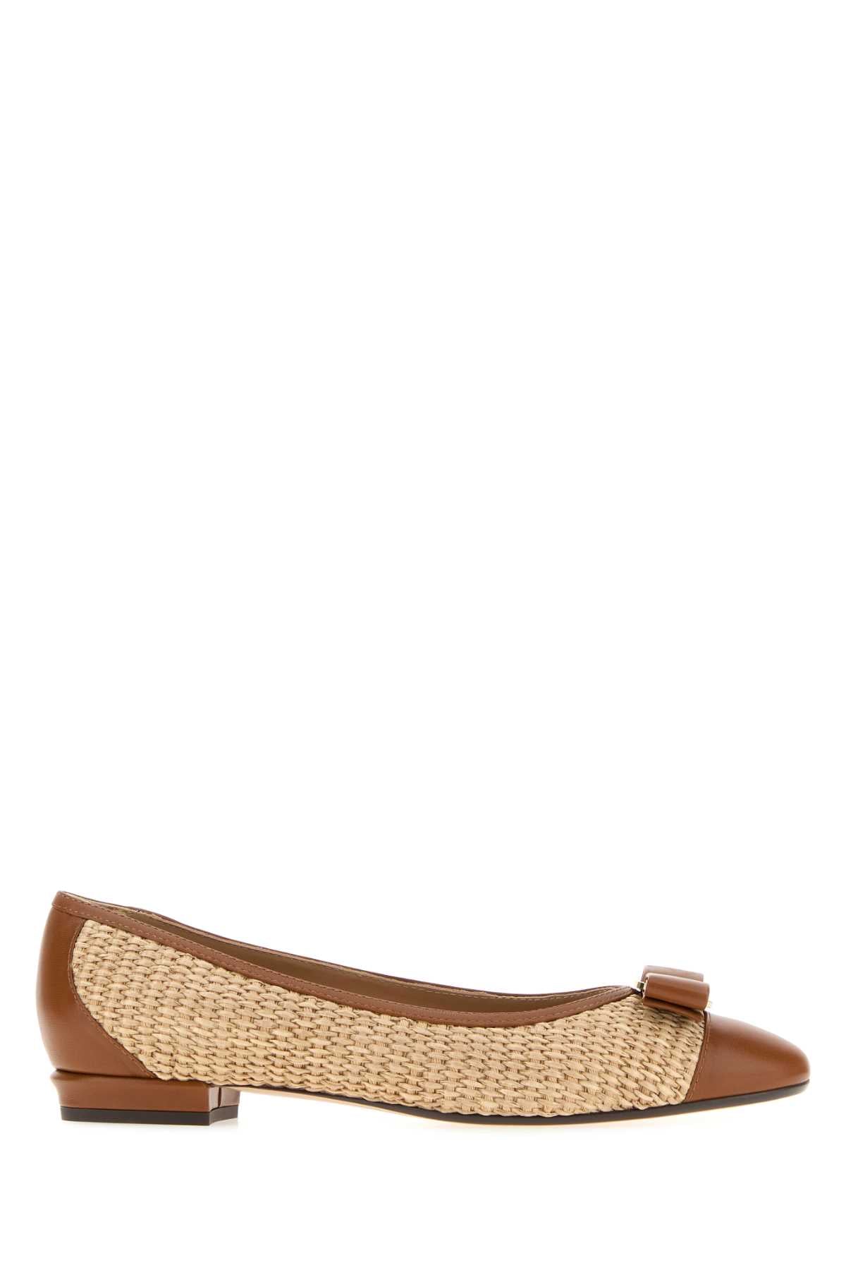 Salvatore Ferragamo Women Rafia Varina Ballerinas FERRAGAMO