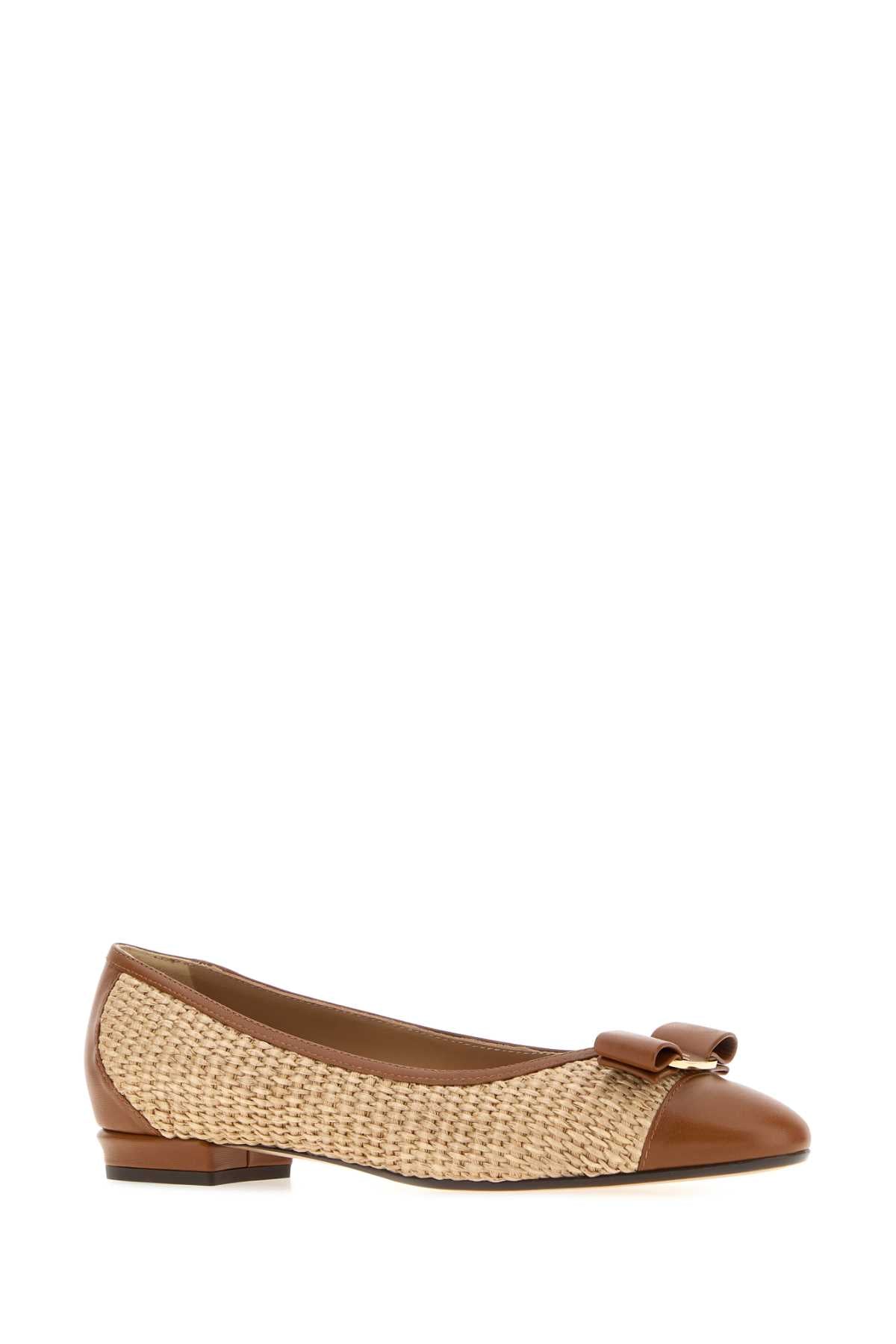 Salvatore Ferragamo Women Rafia Varina Ballerinas FERRAGAMO