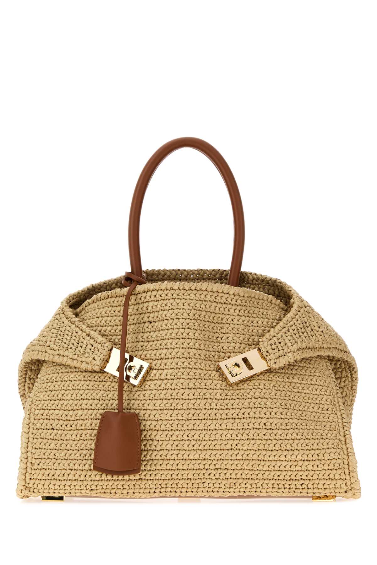 Salvatore Ferragamo Women Raffia Small Hug Handbag FERRAGAMO