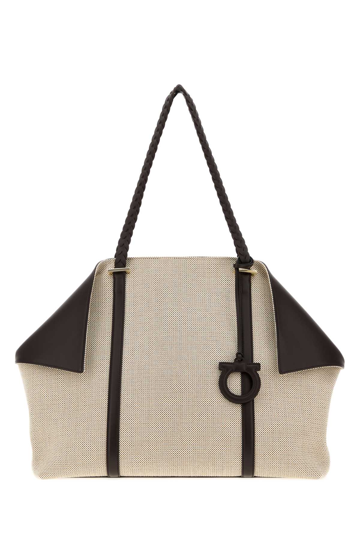 Salvatore Ferragamo Women Multicolor Canvas Scarf Shopping Bag FERRAGAMO