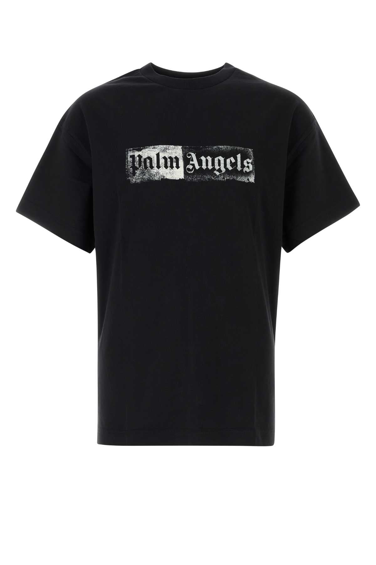 Palm Angels Men Black Cotton T-Shirt PALM ANGELS