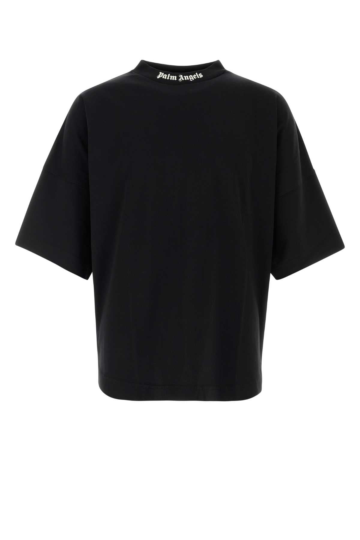 Palm Angels Men Black Cotton Oversize T-Shirt PALM ANGELS