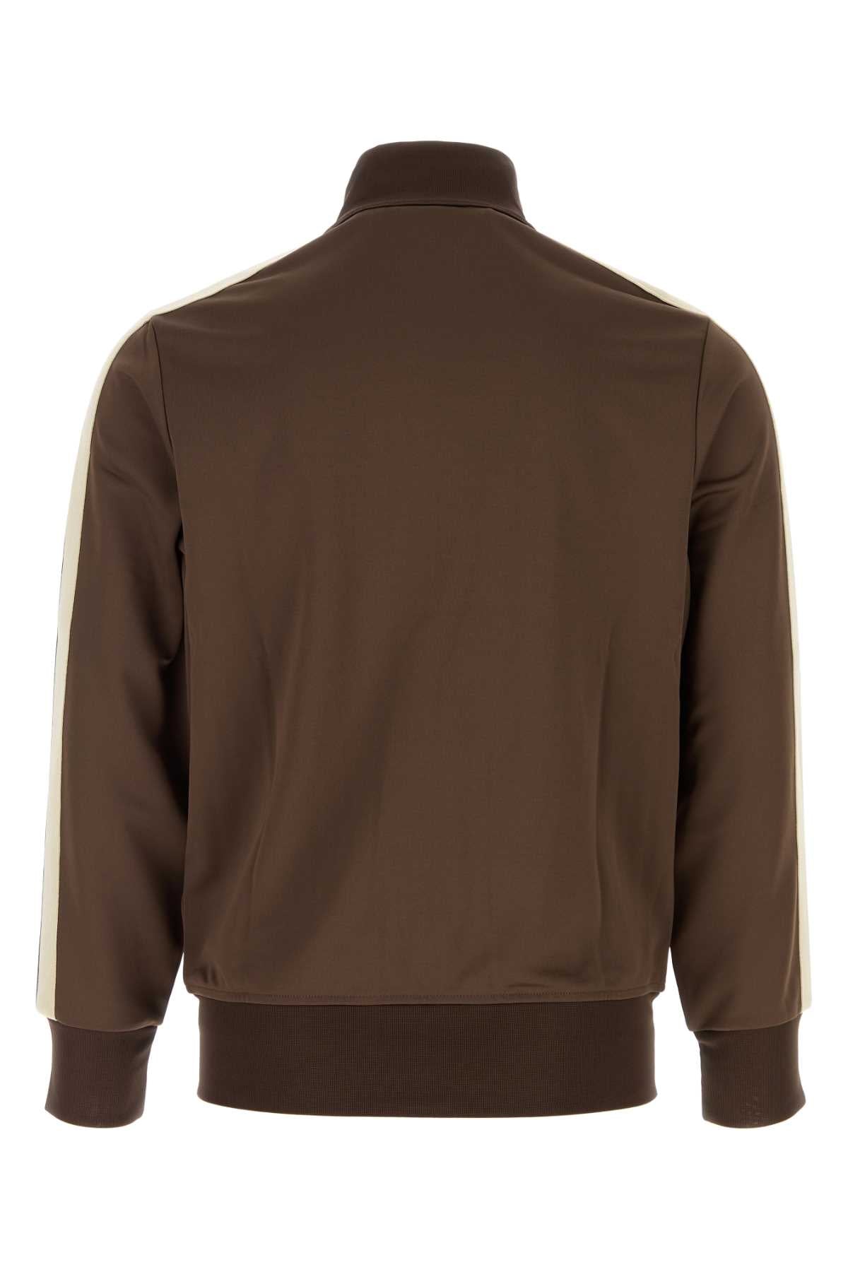 Palm Angels Men Brown Tech Fabric Sweatshirt PALM ANGELS