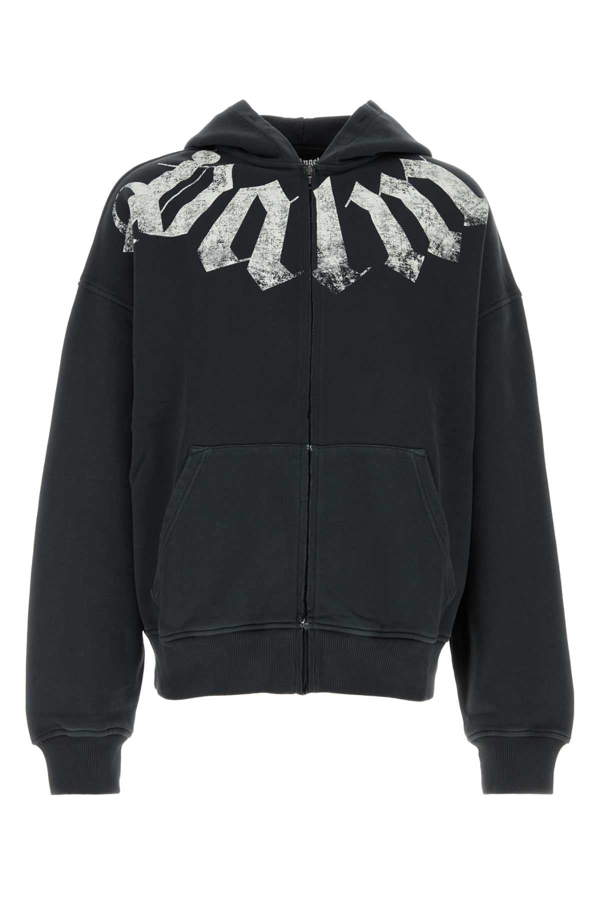Palm Angels Men Charcoal Cotton Oversize Sweatshirt PALM ANGELS