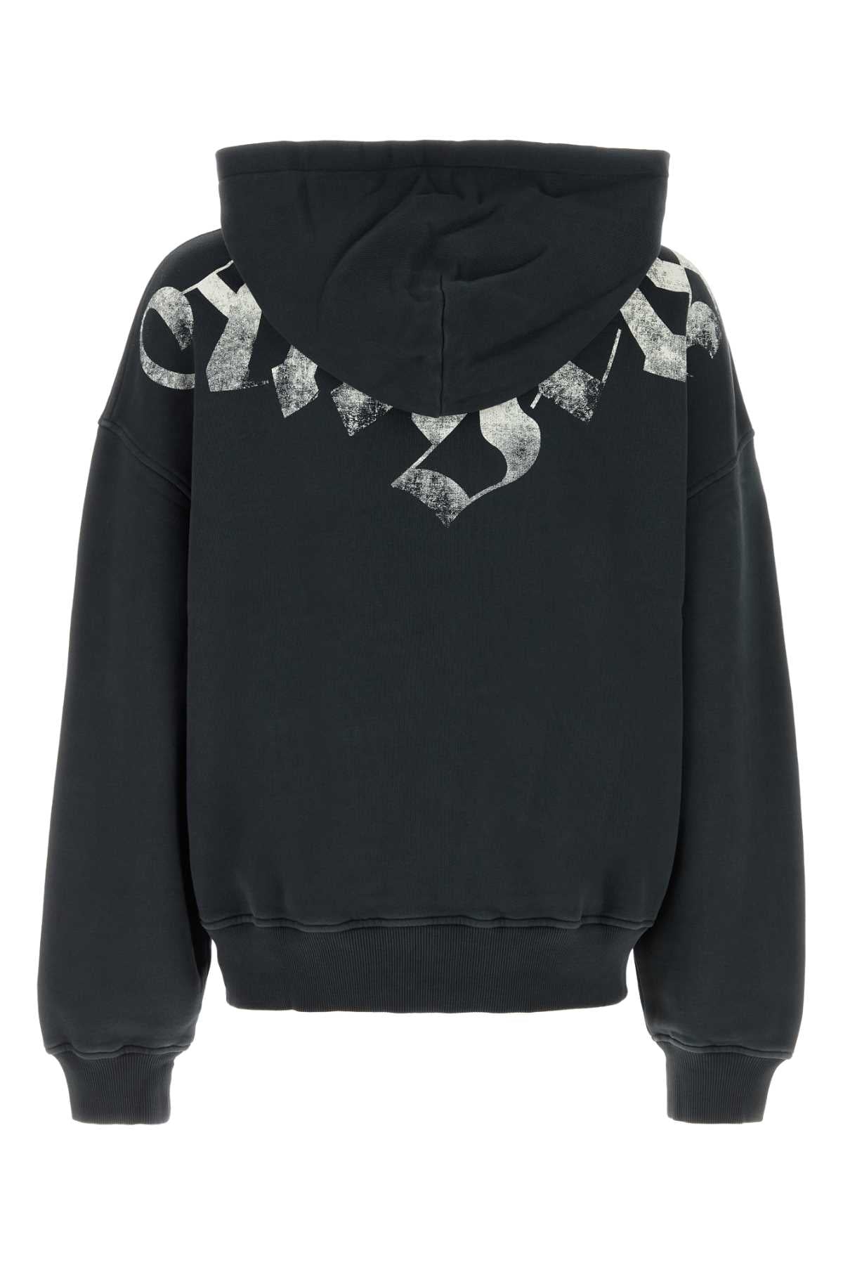 Palm Angels Men Charcoal Cotton Oversize Sweatshirt PALM ANGELS