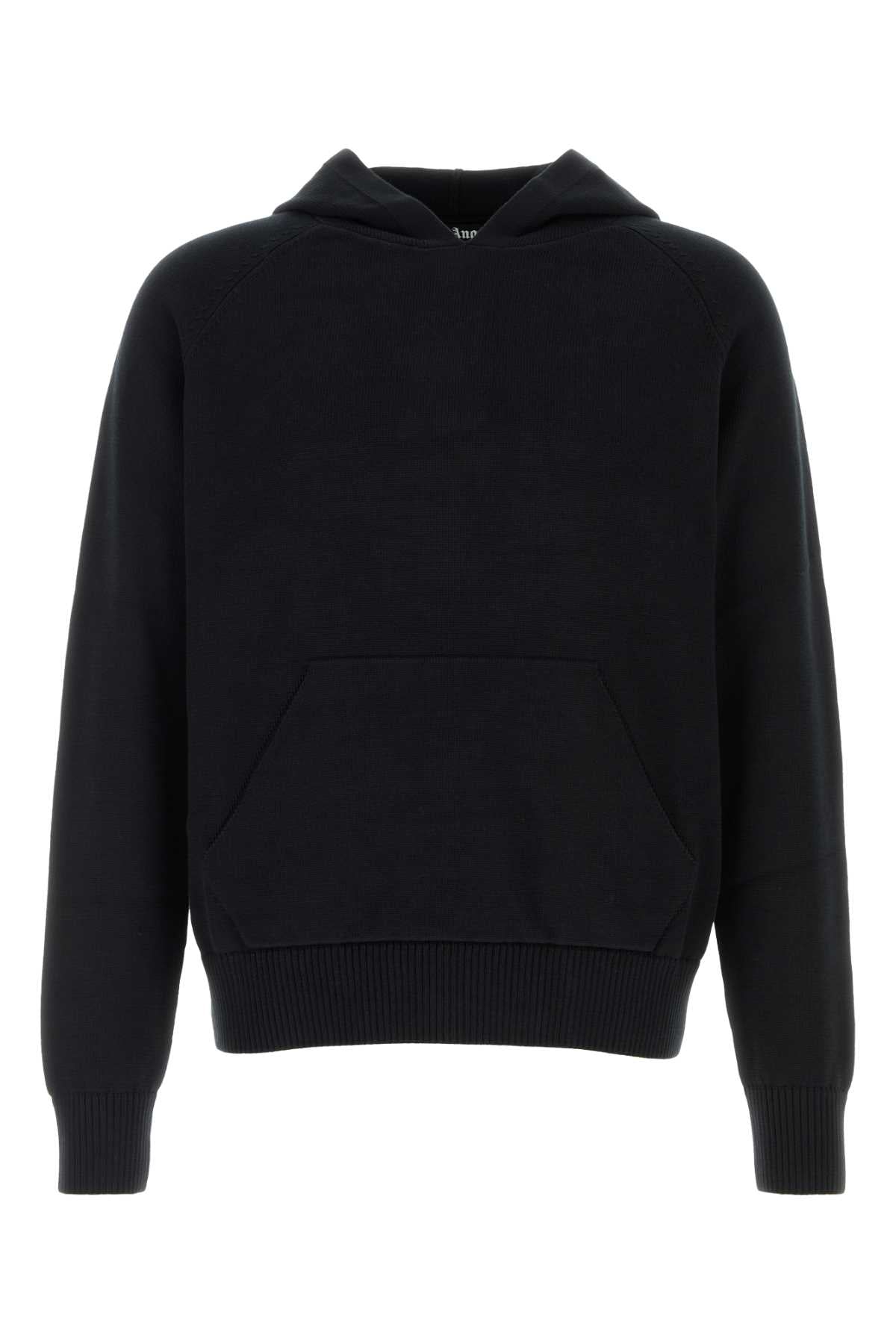 Palm Angels Men Black Cotton Oversize Sweatshirt PALM ANGELS