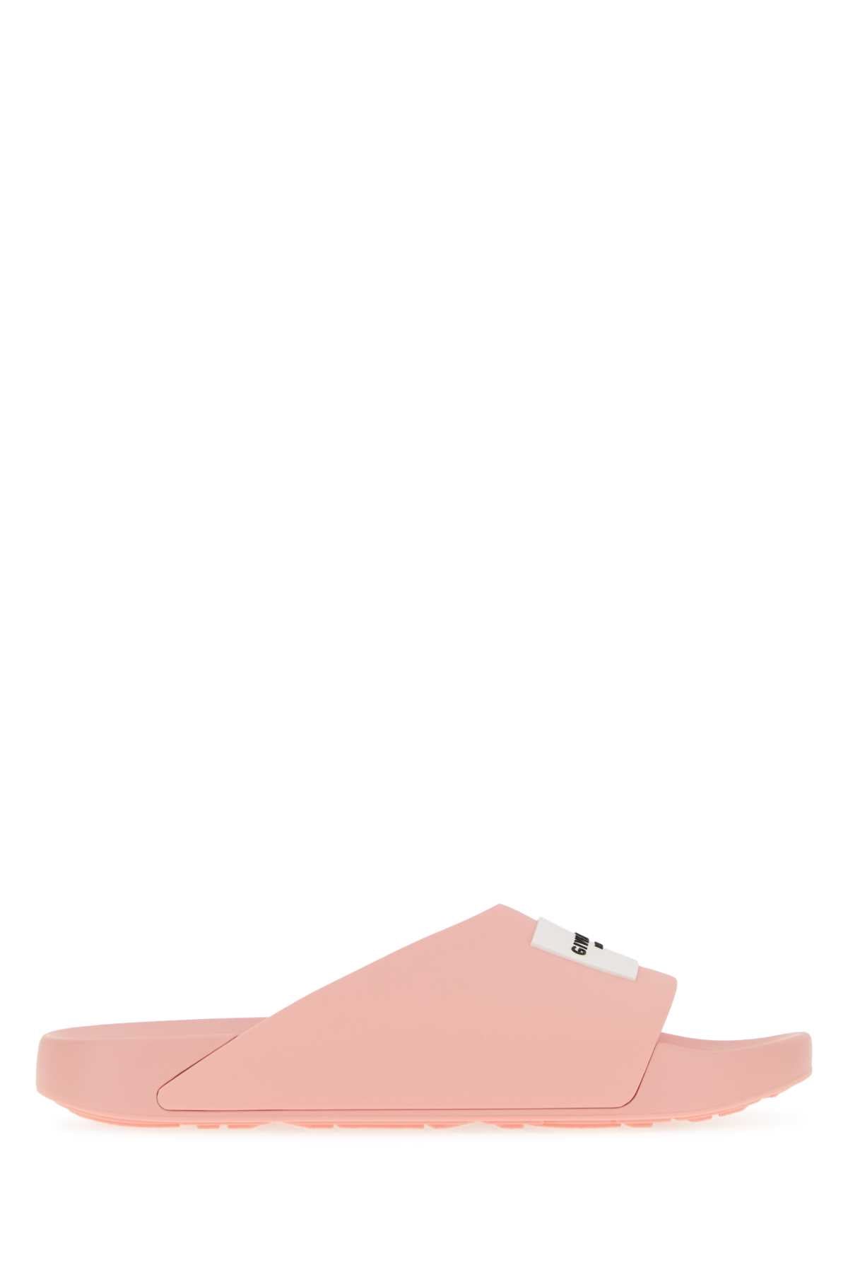 Givenchy Women Pink Rubber Label Slippers