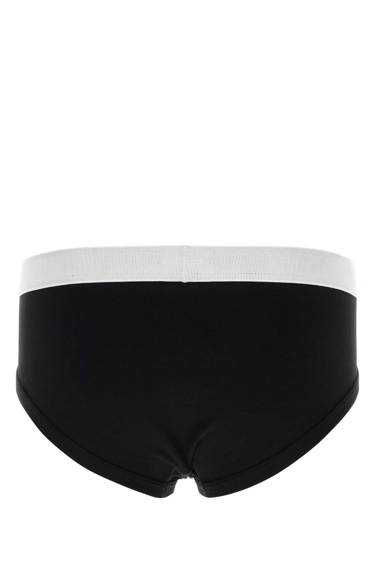 Tom Ford Men Black Stretch Cotton Brief TOM FORD