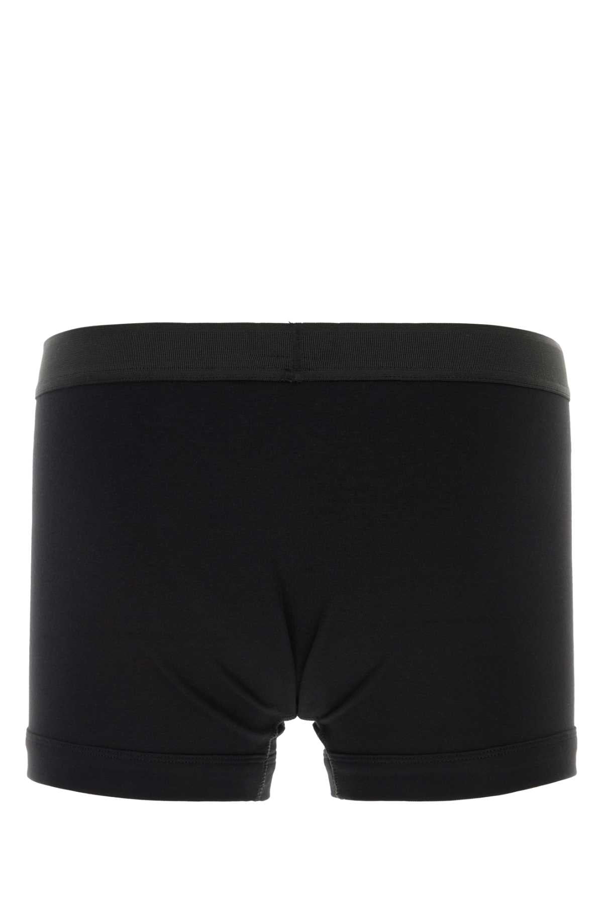 Tom Ford Men Black Stretch Cotton Boxer TOM FORD
