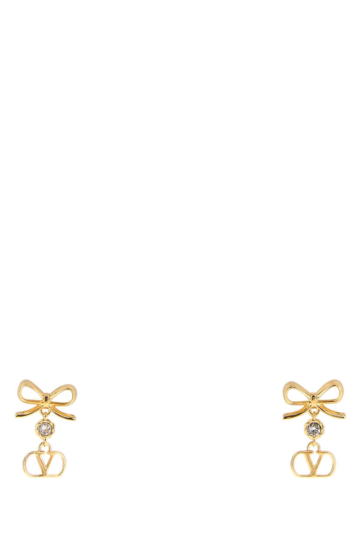 Valentino Garavani Women Gold Metal Vlogo Signature Earrings VALENTINO GARAVANI