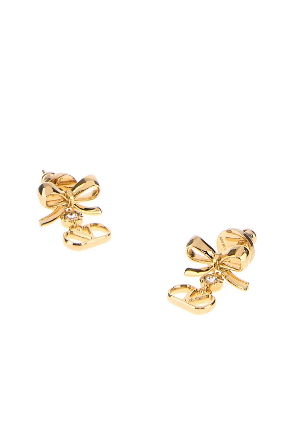 Valentino Garavani Women Gold Metal Vlogo Signature Earrings VALENTINO GARAVANI