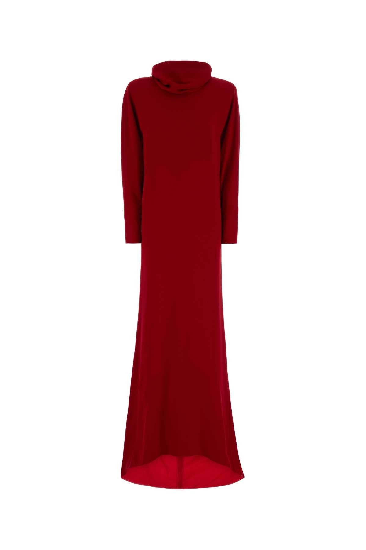 Valentino Garavani Women Red Crepe Long Dress