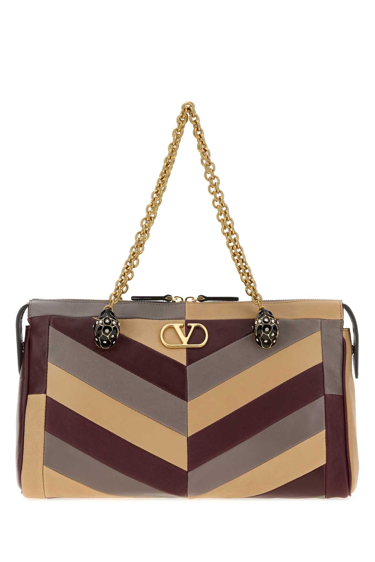 Valentino Garavani Women Multicolor Nappa Leather Panthea Shopping Bag VALENTINO GARAVANI
