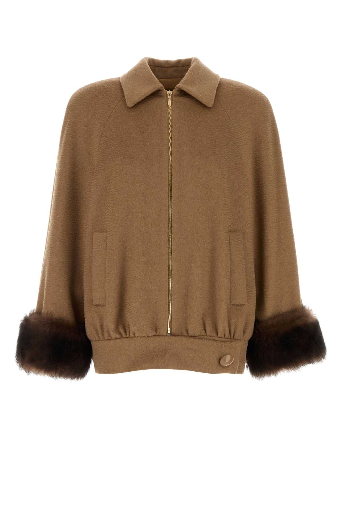 Valentino Garavani Women Biscuit Camel Jacket VALENTINO GARAVANI