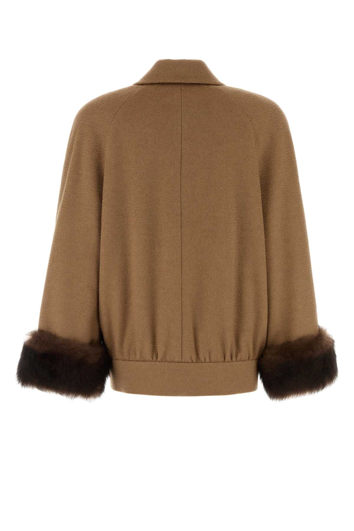 Valentino Garavani Women Biscuit Camel Jacket VALENTINO GARAVANI