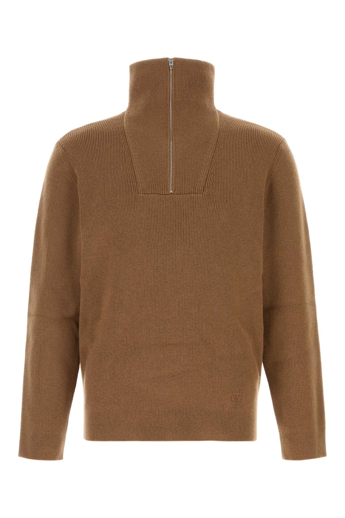 Valentino Garavani Men Camel Wool Sweater VALENTINO GARAVANI