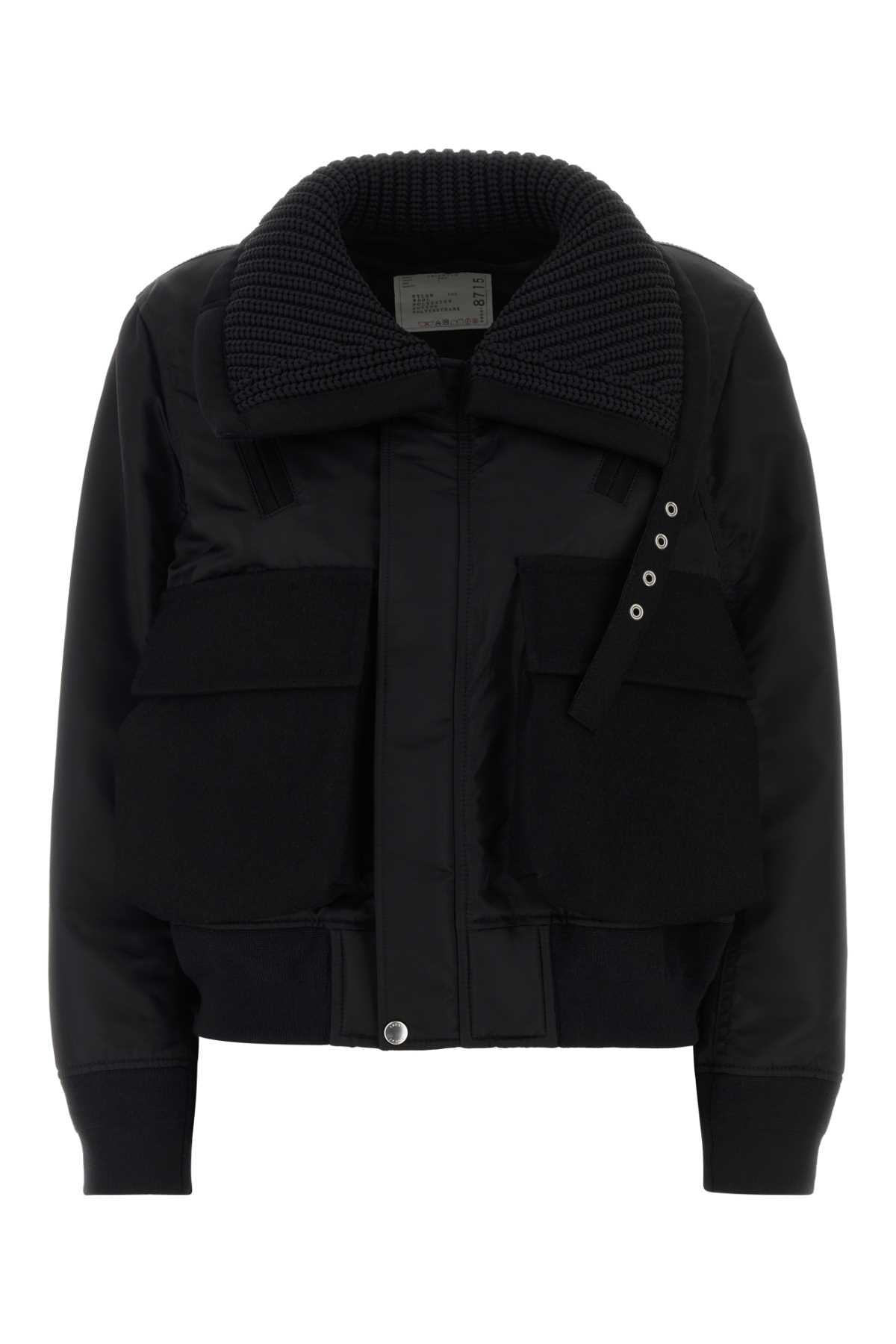 Sacai Women Black Nylon Jacket SACAI