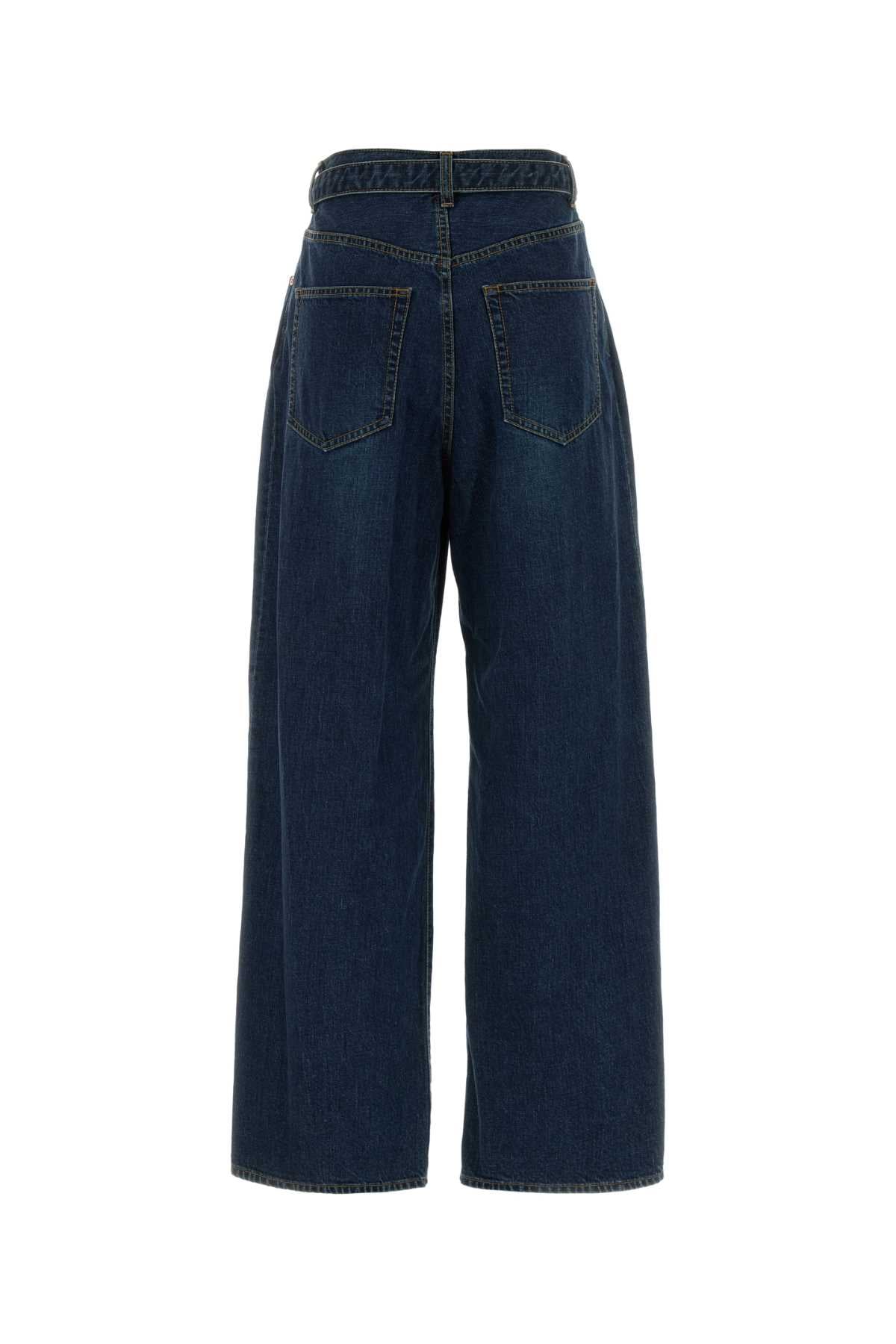 Sacai Women Blue Denim Jeans SACAI