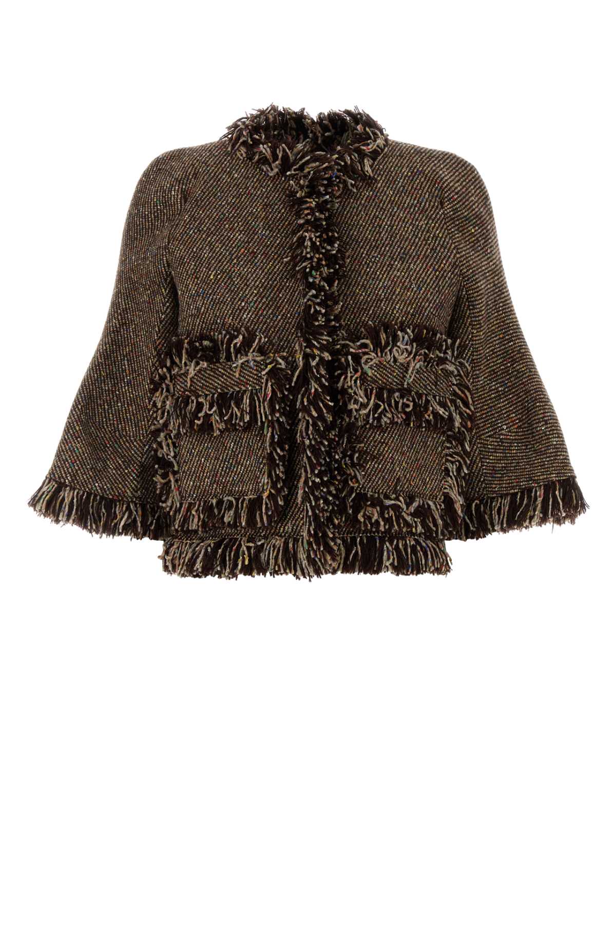 Sacai Women Multicolor Tweed Blazer SACAI