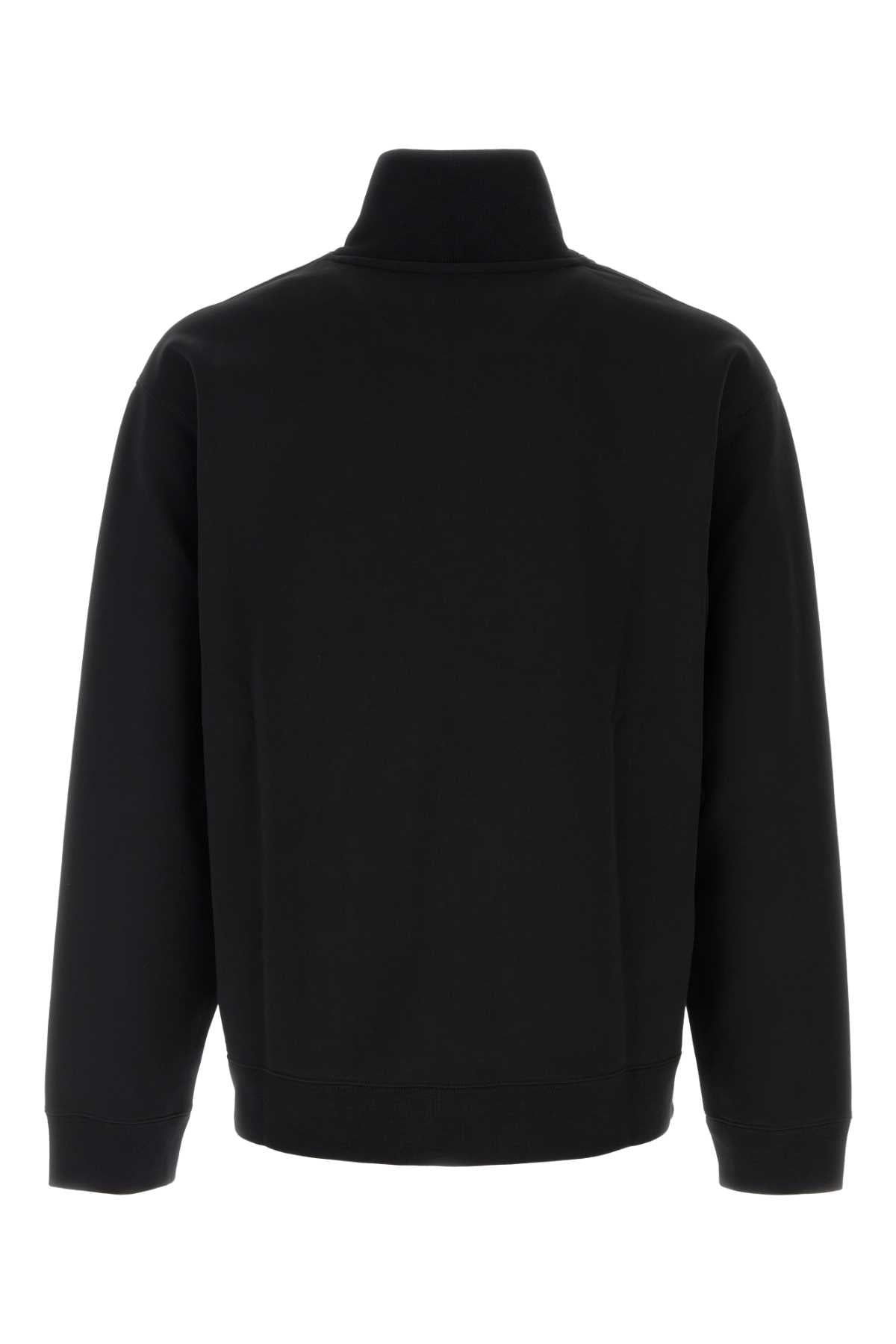Valentino Garavani Men Black Cotton Blend Sweatshirt VALENTINO GARAVANI