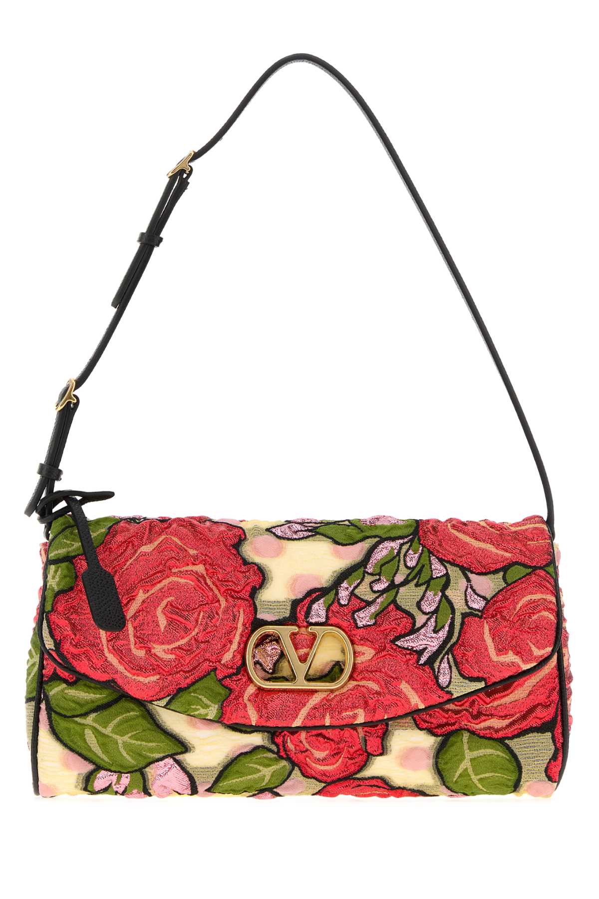 Valentino Garavani Women Embroidered Fabric Devain Shoulder Bag VALENTINO GARAVANI