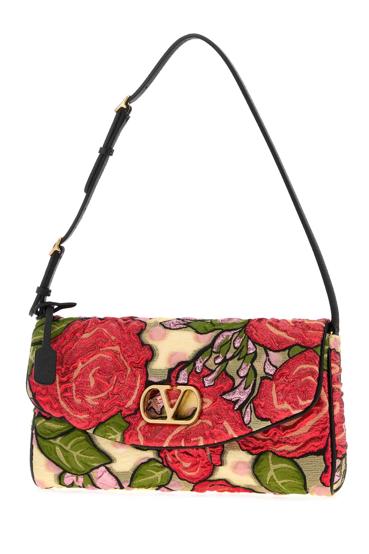 Valentino Garavani Women Embroidered Fabric Devain Shoulder Bag VALENTINO GARAVANI