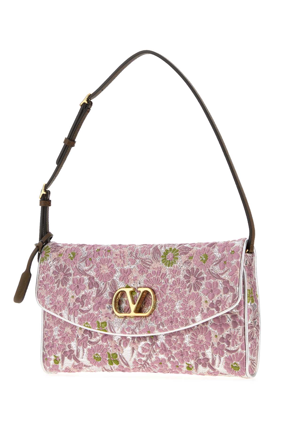 Valentino Garavani Women Embroidered Fabric Devain Shoulder Bag VALENTINO GARAVANI