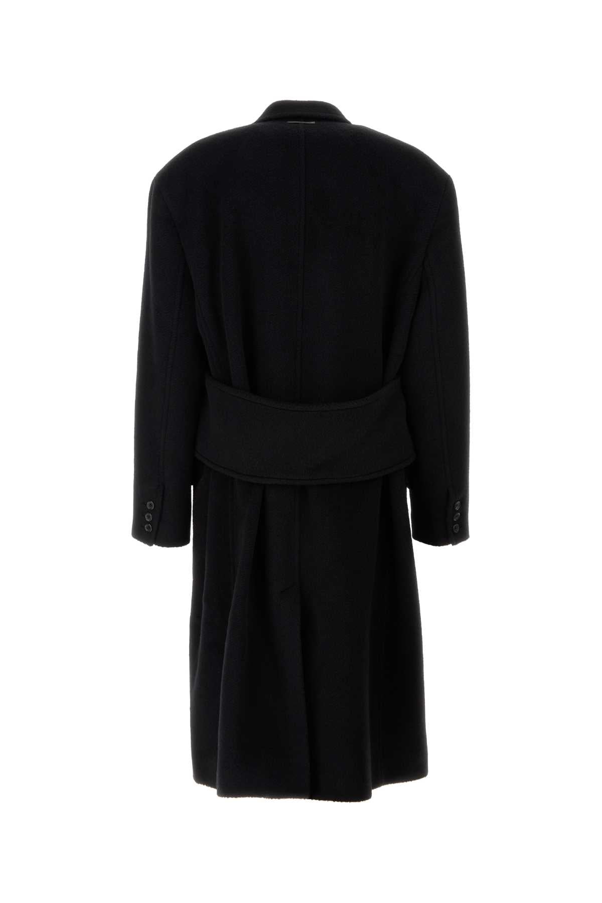 Marni Men Black Wool Blend Coat MARNI