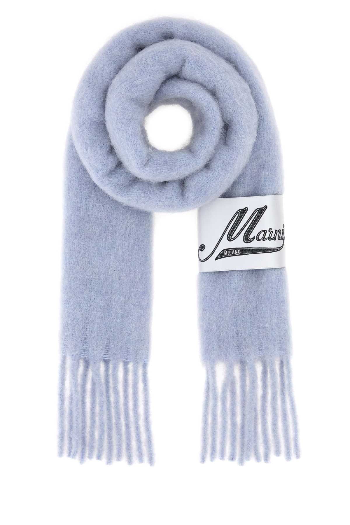 Marni Women Powder Blue Alpaca Blend Scarf MARNI
