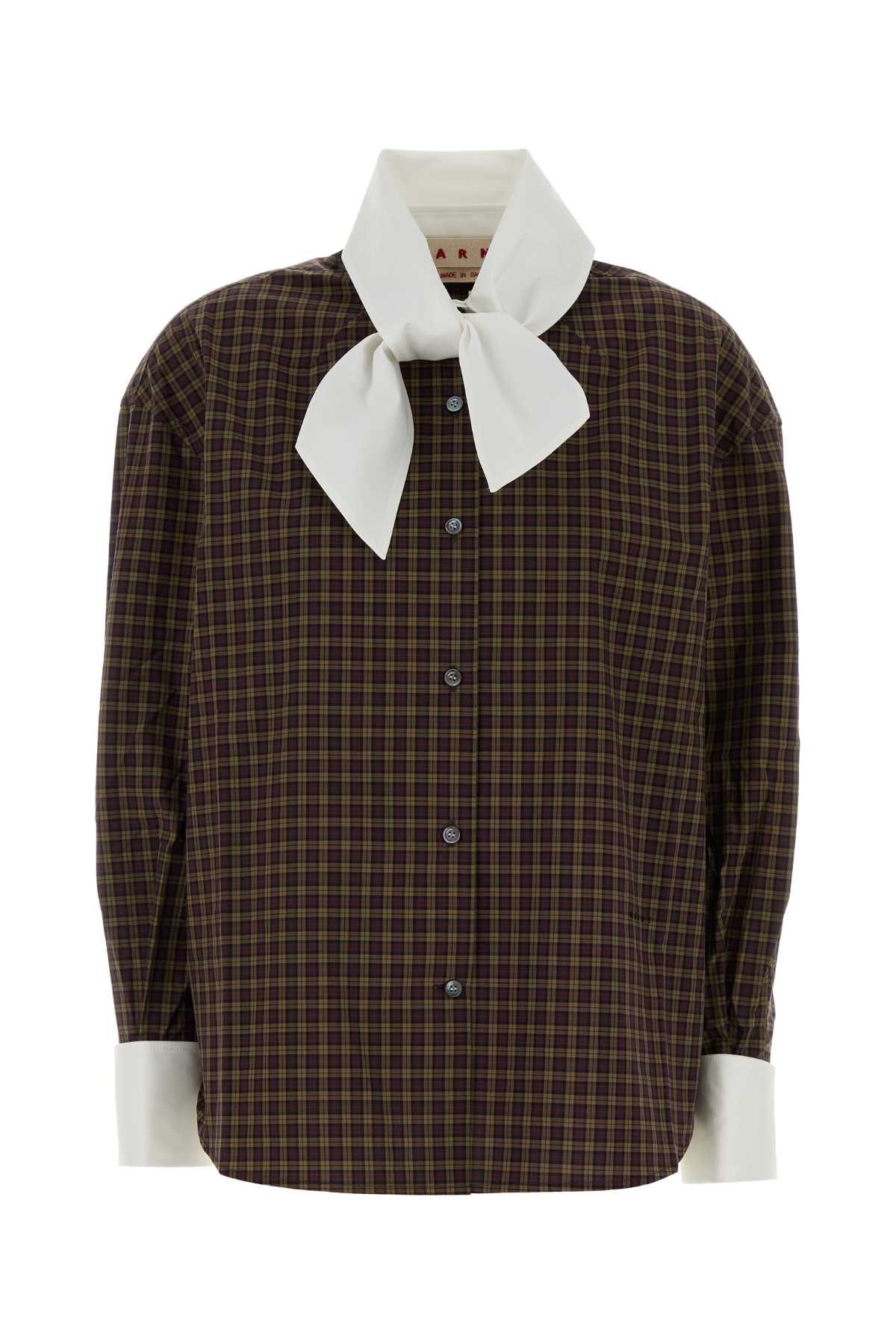 Marni Women Embroidered Poplin Oversize Shirt MARNI