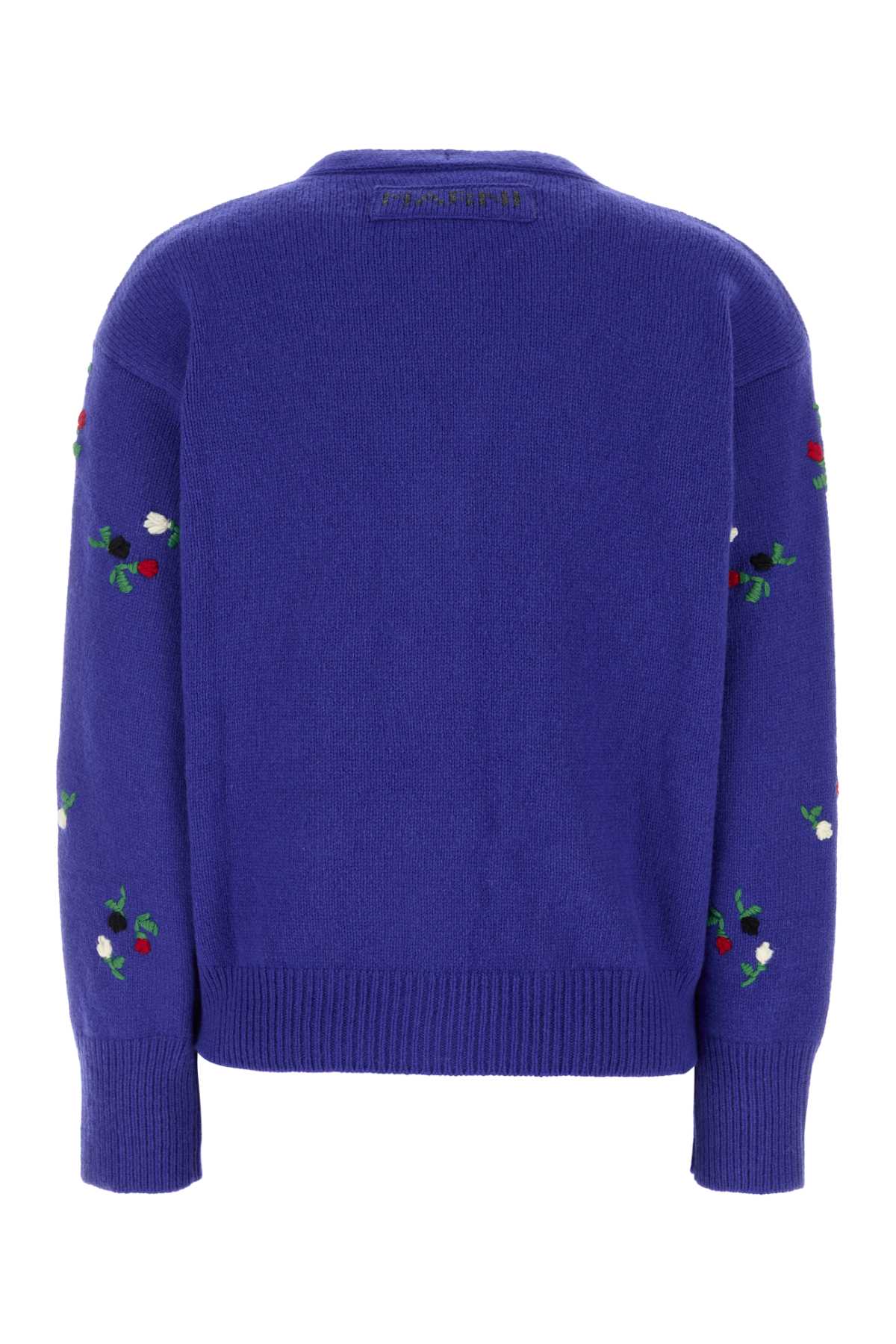 Marni Women Blue Wool Blend Cardigan