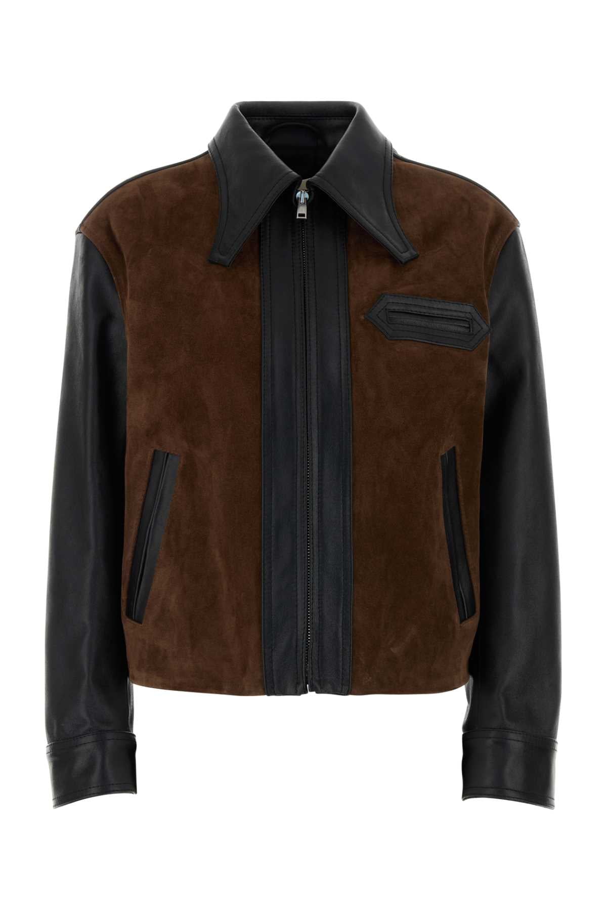 Marni Women Two-Tone Leather Jacket MARNI
