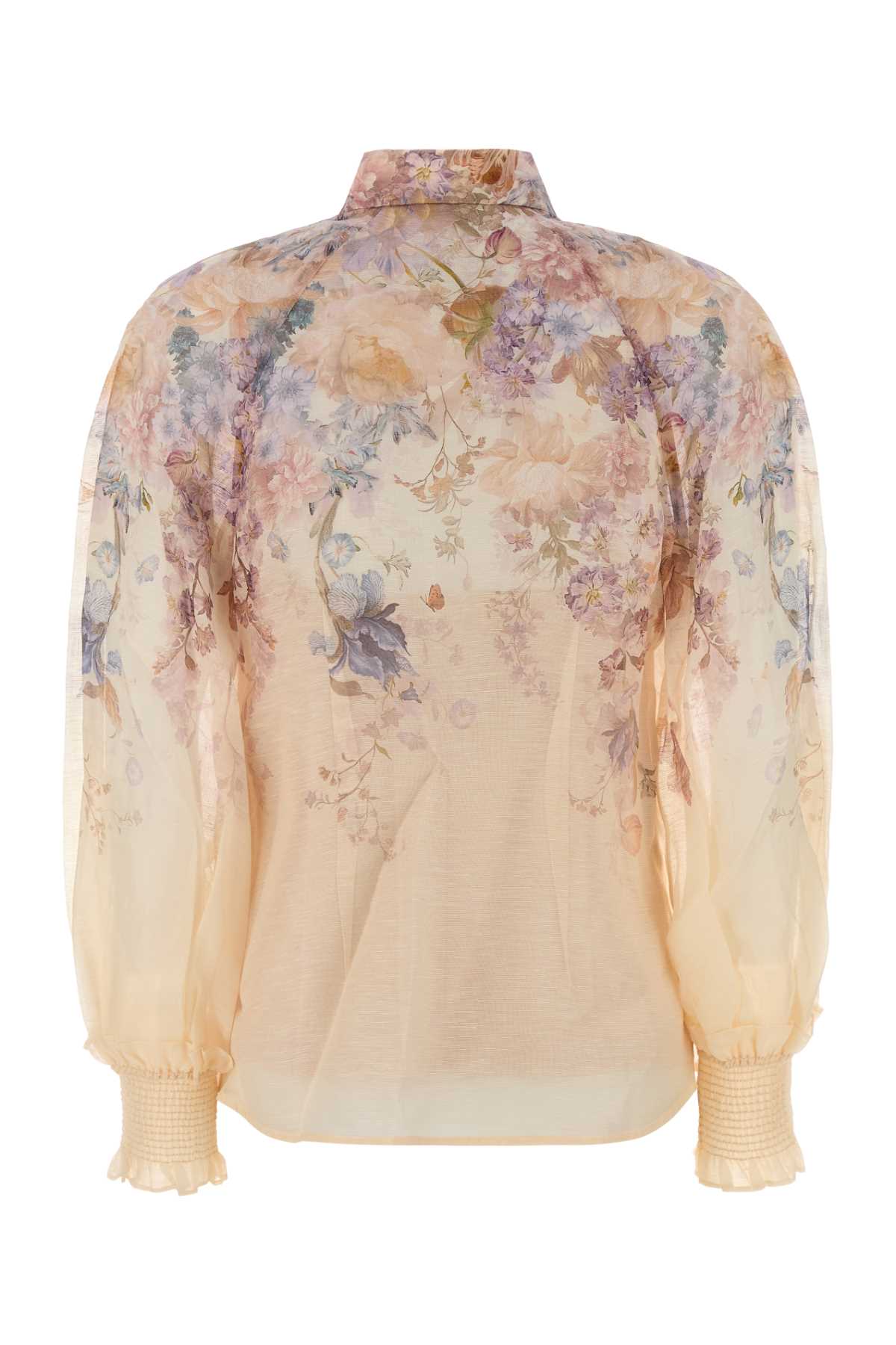 Zimmermann Women Printed Linen Blend Ascent Shirt ZIMMERMANN